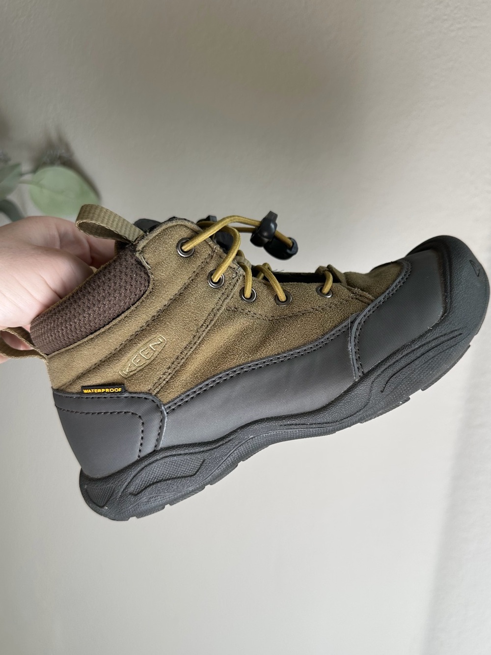 Keen Olive Brown and Black Kids Trail Boot